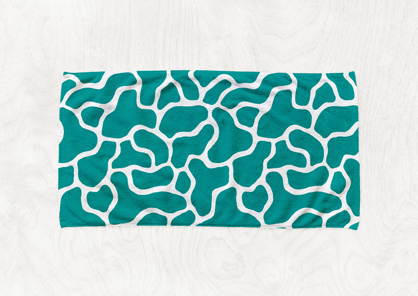 Manta / Toalha Manchas Verde e Branco - M042