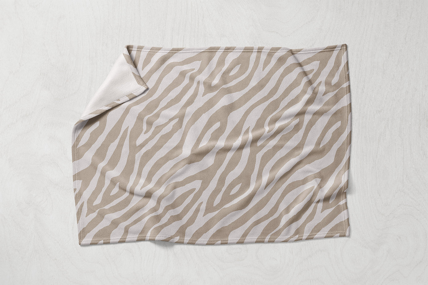 Manta / Toalha Zebra Bege - M047