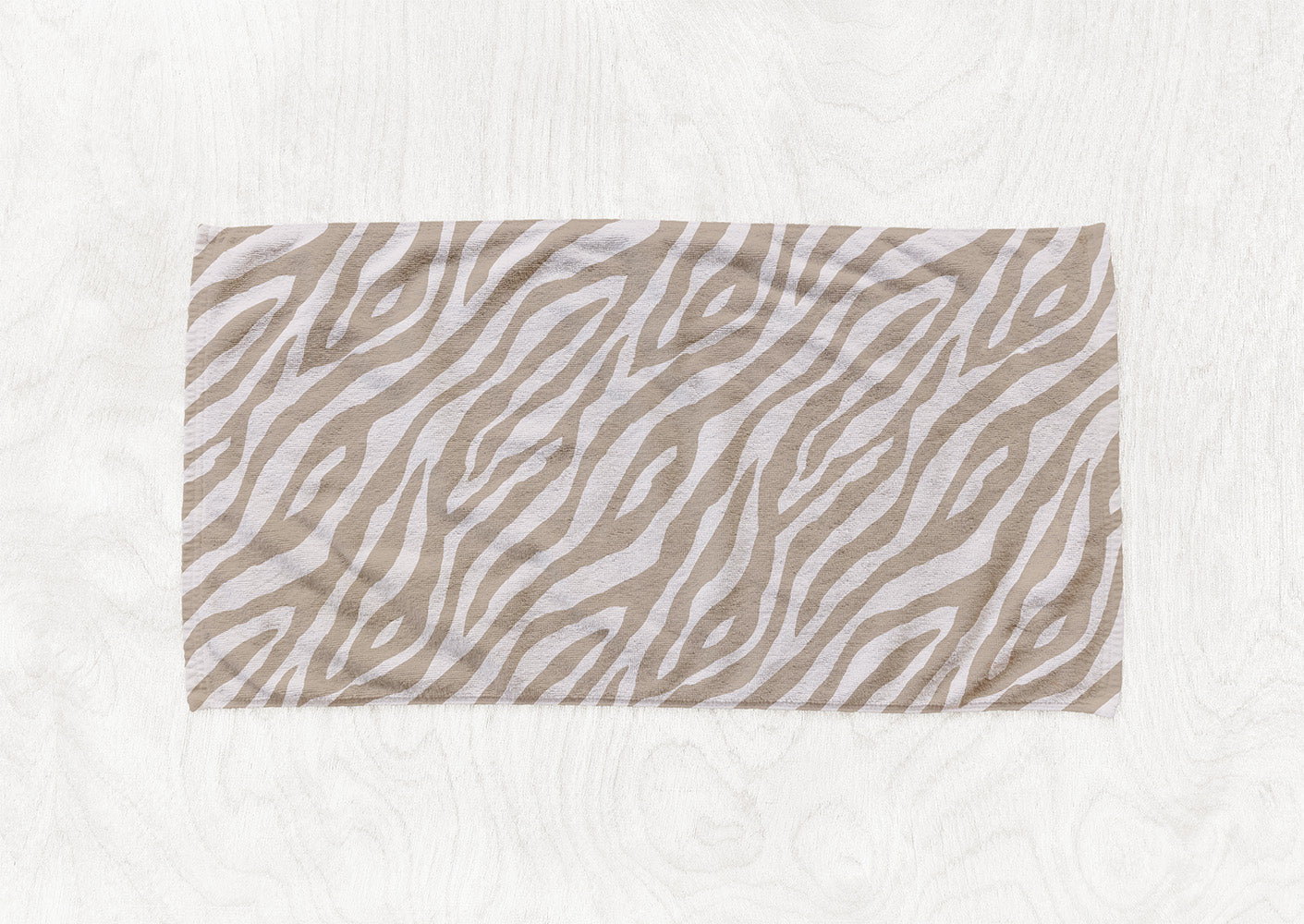 Manta / Toalha Zebra Bege - M047