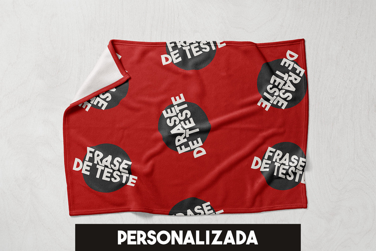 Manta / Toalha Personalizada Com Frase - M901