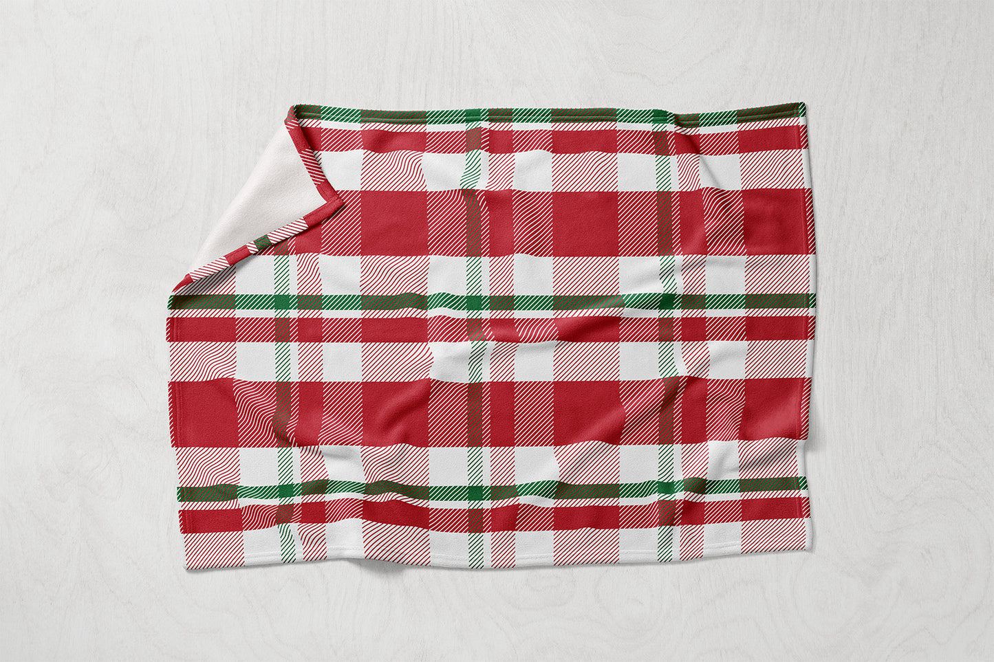 Manta / Toalha Vichy Natal Verde e Vermelho - M032