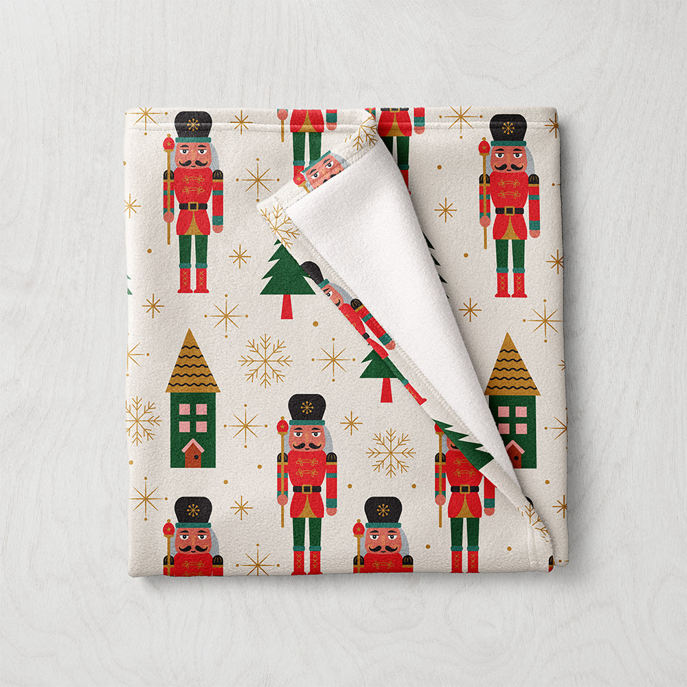 Manta / Toalha Figuras Natal Verde e Vermelho - M035