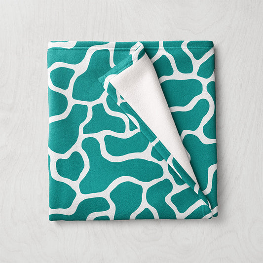 Manta / Toalha Manchas Verde e Branco - M042