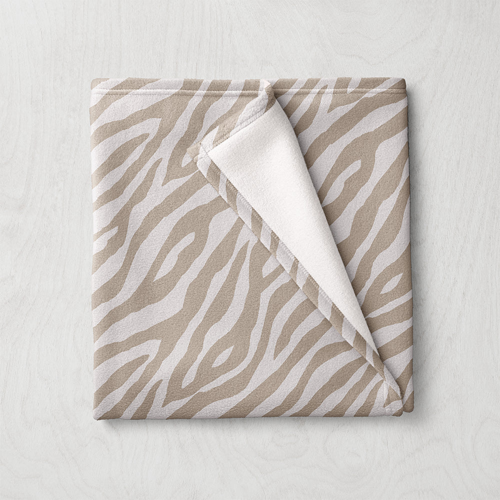 Manta / Toalha Zebra Bege - M047