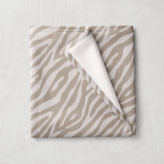 Manta / Toalha Zebra Bege - M047