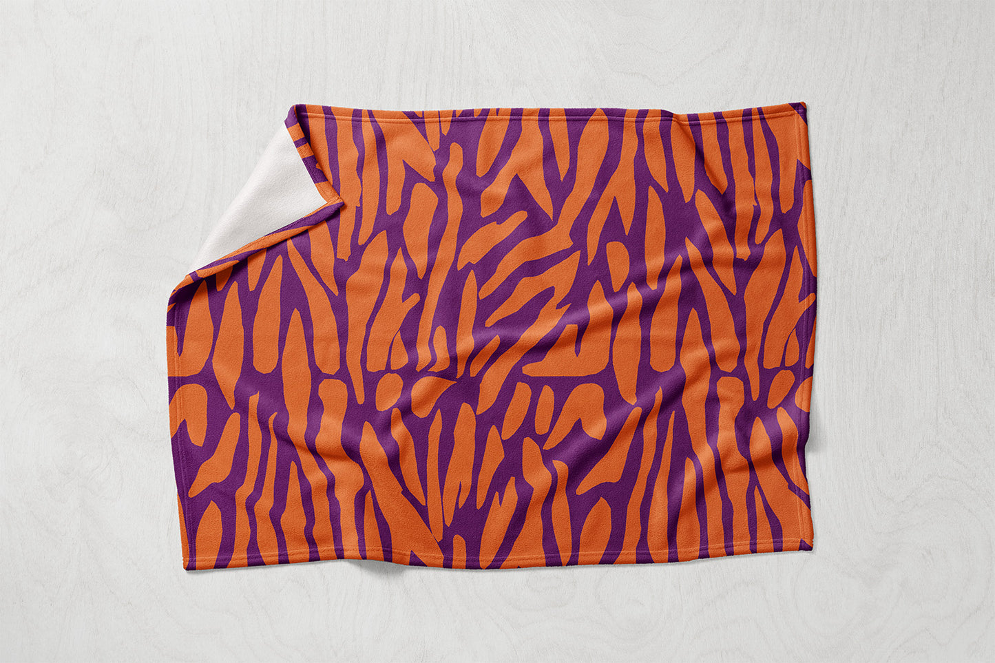 Manta / Toalha Manchas Abstrato Laranja e Roxo - M049