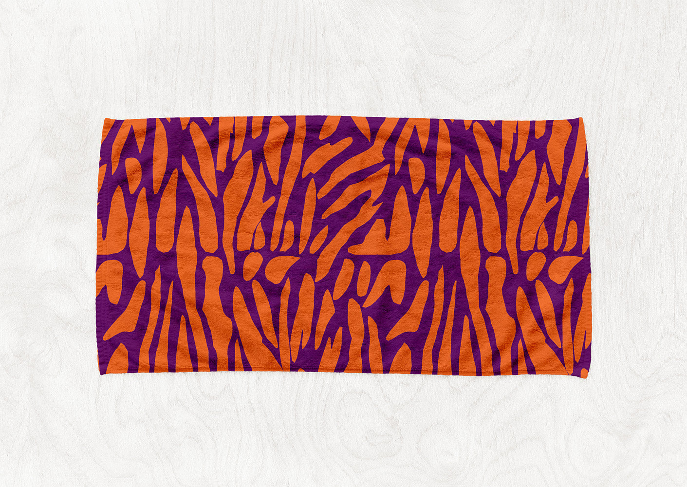 Manta / Toalha Manchas Abstrato Laranja e Roxo - M049