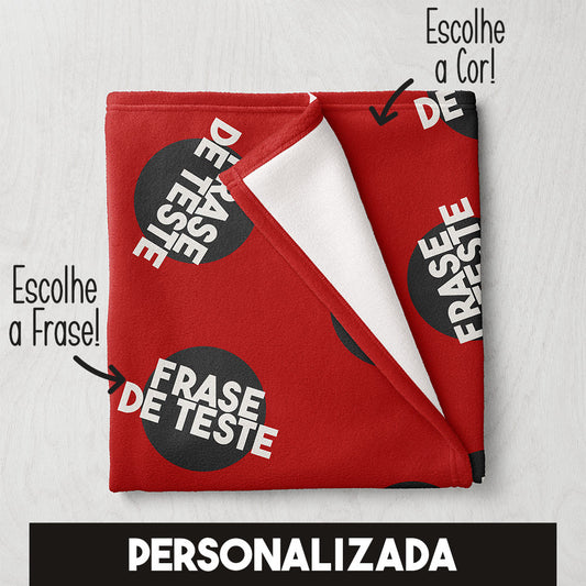 Manta / Toalha Personalizada Com Frase - M901